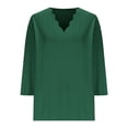 thumbnail image 3 of Bpmpbo Women Tunic Tops 3/4 Sleeve V Neck Womens T Shirts Plus Size Ladies Pullover Shirts Womens Blouses Tops, 3 of 5