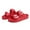 Red, variant on Women's Men's Comfort Slides Double Buckle Adjustable Rubber Slide Sandals EVA Flat Sandals
