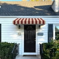 thumbnail image 2 of Awntech 7.38 Ft New Yorker Fixed Awning Canopy with Rigid Valance (88.5in x 16in x 30in), Burgundy/Tan Stripe, 2 of 3