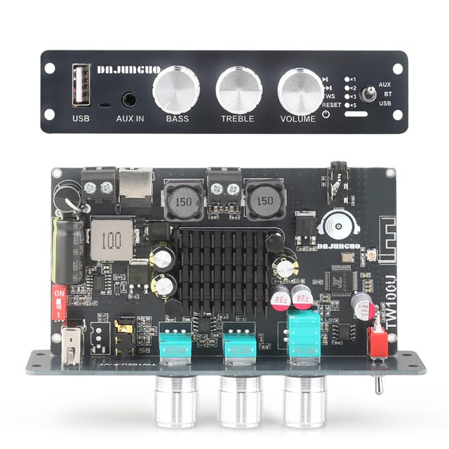 Placa amplificadora Zailen Audio TW100U de 100 W con Bluetooth 5.3