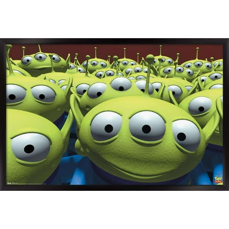 Disney Pixar Toy Story - Aliens Wall Poster, 14.725" x 22.375", Framed