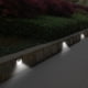 thumbnail image 5 of Lámpara de camino de patio al aire libre de luz de escalera solar 3LED de acero inoxidable (4 piezas), 5 of 8