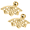 Style 2(Gold), variant on 1 Pair 18G Stainless Steel Stud Earrings for Cartilage Conch Helix Flat Lobe Piercing Jewelry
