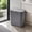 Gray, variant on Small Trash Can with Lid, Step Wastebasket Garbage Bin for Bathroom Bedroom Office, Space Saving Square Trash Bin with Soft Close Press Lid