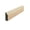 Poplar, variant on EWBS21 Baseboard Shoe 1-1/8" Tall x 3/8" Beveled Edge. Unfinished
