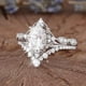 thumbnail image 5 of 2pcs Gota de Encaje Conjunto Anillo Anillo Corazón Femenino Moda Personalidad Anillo Señoras Anillo Sets, 5 of 8