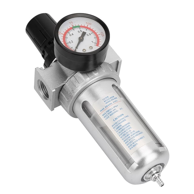 Filtro de aire neumático, BSP Compresor de aire de 1/2" Regulador de filtro de aire neumático Regulador de filtro de aire Multifuncional