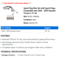 thumbnail image 2 of Spark Plug Wire Set with Spark Plugs - Compatible with 2005 - 2009 Hyundai Tucson 2.7L V6 2006 2007 2008, 2 of 2