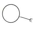 thumbnail image 1 of kusrkot Helmet Holder Hangers Hats Caps Ball Metal Iron Stand Holder Rack Wig Holder, 1 of 4