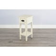 thumbnail image 3 of Sunny Designs Marina Farmhouse Mahogany Wood Chair Side Table in White Sand, 3 of 6