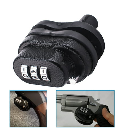 1PCS Keyless Gun Trigger Lock,3 Digit Combo Lock Fit for Most Rifles, Handguns, (Best Pistol Trigger Pull)