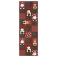 thumbnail image 4 of GlowSol 2'x6' Christmas Hallway Runner Rug Indoor Non-Slip Bedsides Runner Rug Xmas Area Rug for Kitchen Laundry Room, Red, 4 of 7