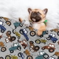 thumbnail image 3 of Disketp Color Tractor Dog Blanket/Bed Cover for Dogs and Cats,Puppy Essentials-Small, 3 of 8