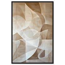 Scattered Thoughts Abstract Shapes Wall Art Canvas Wall Art by Art Remedy, Black Floater Frame, 25" x 37"