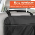 thumbnail image 7 of Trobo Back Seat Trunk Organizer, 5 Mesh Pockets Foldable Backseat Car Organizer & Storage, Multipurpose Auto Interior Space Saving Cargo Hanging Trunk Storage Bag, Travel Accessories, Adjustable Strap, 7 of 7