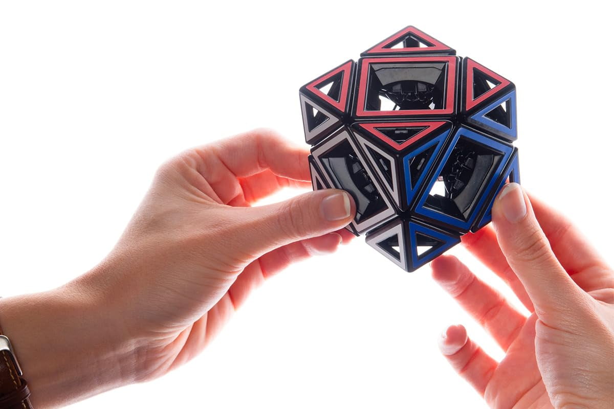 Meffert's Hollow Skewb Cube - The Original Cube Brainteaser from Recent Toys - Travel Friendly Fun for Ages 9 - Adult