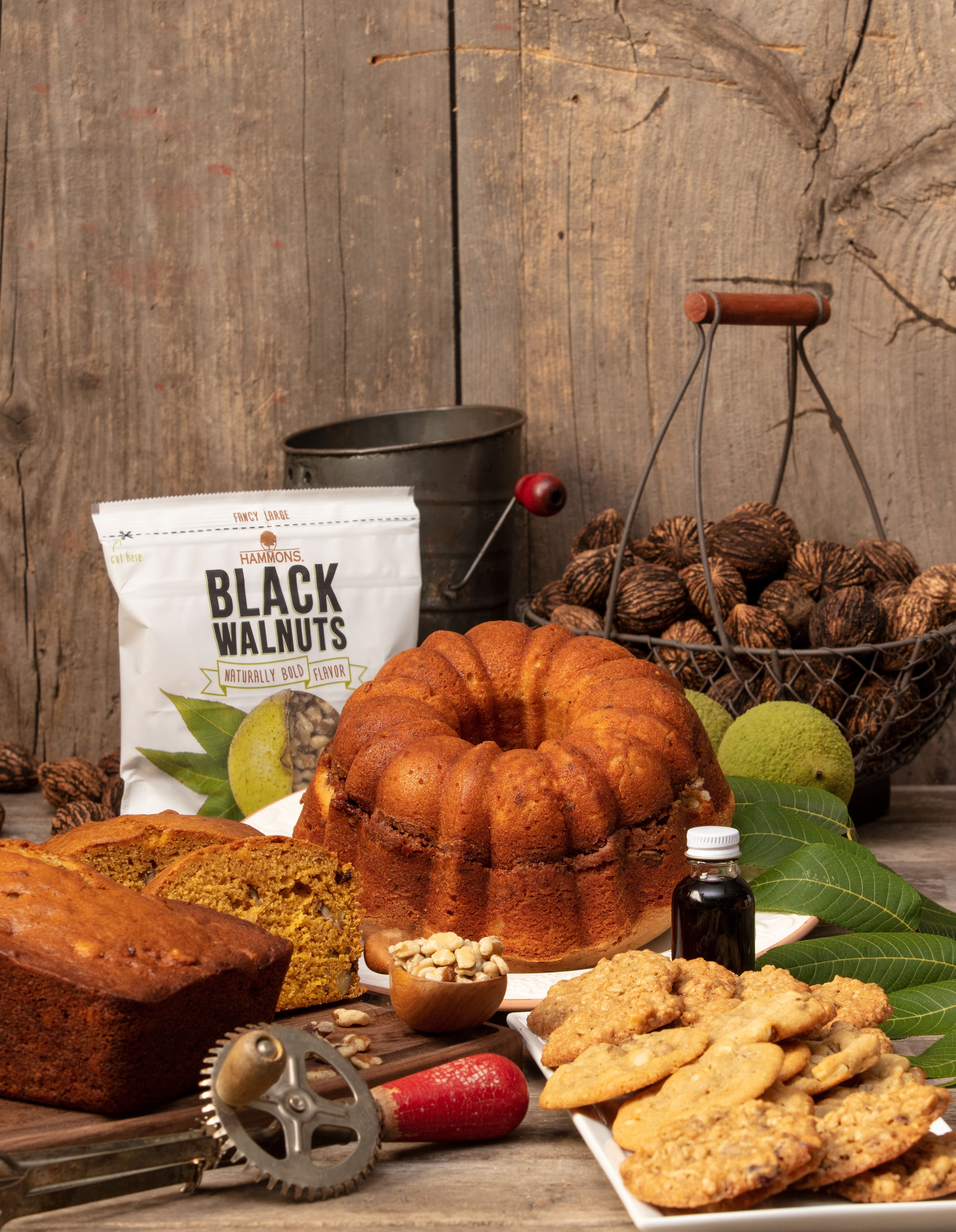 Hammons Black Walnuts Large Pieces, 12 oz