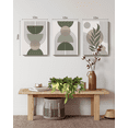 thumbnail image 5 of SHENIFY Mid Century Boho Wall Art - Abstract Geometry Canvas Prints (Set of 3, 12x16in) for Home Decor, 5 of 6