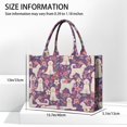 thumbnail image 3 of Large Capacity Tote Bag,Goldendoodle Dog and Flower Floral Handbag Fashion Luxury Tote Bag,15.7"x13"x 5.1" Inches,Laptop Compatible, 3 of 6