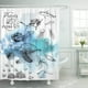 thumbnail image 1 of ABPHQTO Cortina de ducha Blue Pen Sketch on Underwater Diver y Ocean Life 152x180 cm ABPHQTO PKNMT60x72Shower-5971, 1 of 2