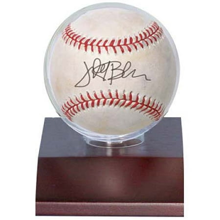 Baseball Holder Trophies - Ultra Pro Dark Wood Base Baseball Holder