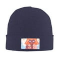 thumbnail image 2 of ZICANCN Angel Kawaii Girl Love Knit Beanie Hat, Winter Cap Soft Warm Classic Hats for Men Women, Navy Blue, 2 of 8