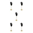 thumbnail image 1 of kurtrusly Earring Display Stand Human Ear Model Organizer Holder Showcase Stud Jewelry Left Ear Black Height: 18cm 5Set, 1 of 6