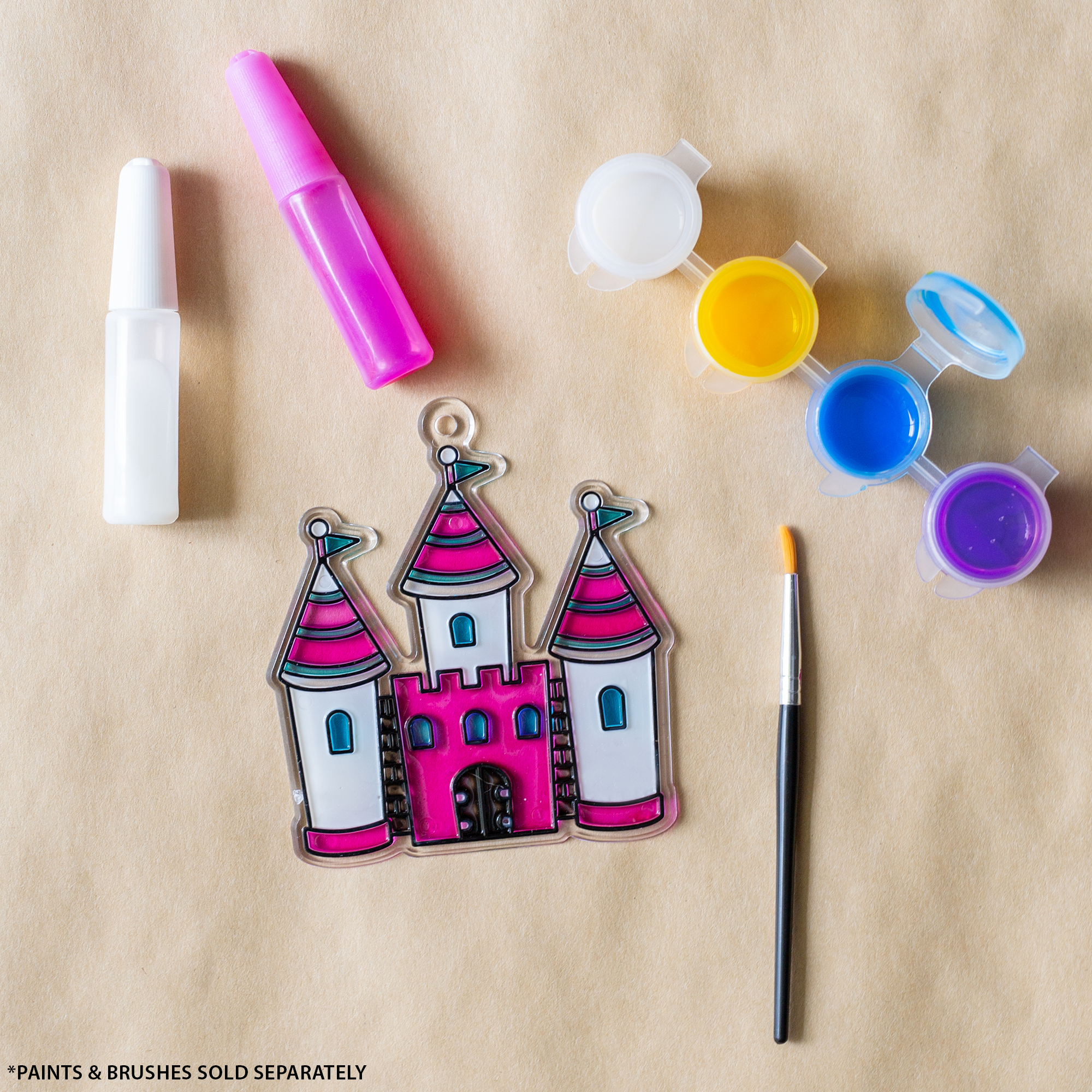Hello Hobby Ready-to-Paint Castle Suncatcher