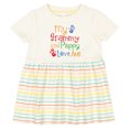 thumbnail image 3 of Inktastic Grammy and Pappy Love Me Girls Baby Dress, 3 of 5