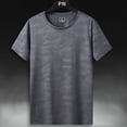thumbnail image 2 of vastwit Sports Shirts for Men Short Sleeve Quick Dry Athletic T Shirt Gym Workout Fitness Camo Active Dark Gray M, 2 of 8