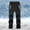 32#Black, variant on Kids Girls Boys Youth Waterproof Hiking Ski Snow Pants Elastic Waist Warm Insulated Pants Fashion Plush Solid Color Keep Warm Windproof Water Proof Outdoor Hiking Ski Pants