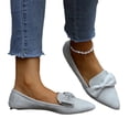 thumbnail image 4 of Womens Fashionable Casual Versatile Pointed Toe Slip-On Spring And Summer New Bowknot Flat Sandals, 4 of 9