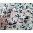 thumbnail image 4 of oneOone Silk Tabby Teal Blue Fabric Florals Dress Material Fabric Print Fabric By The Yard 42 Inch Wide, 4 of 4