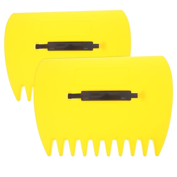 WHAMVOX Lawn Rake 1 Pair with Ergonomic Handle, Yard Tool for Leaves, Garden Cleanup, Outdoor Use and Comfortable Ground Leveling