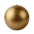 thumbnail image 1 of Zest Candle CBZ-414 4 in. Metallic Gold Ball Candles -2pc-Box, 1 of 4