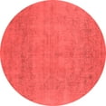 thumbnail image 1 of Ahgly Company Indoor Round Oriental Red Industrial Area Rugs, 7' Round, 1 of 4