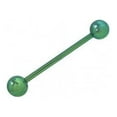 thumbnail image 4 of Anodized Titanium Barbell 14G Tongue Ring Body Jewelry Piercing Bar, 4 of 6