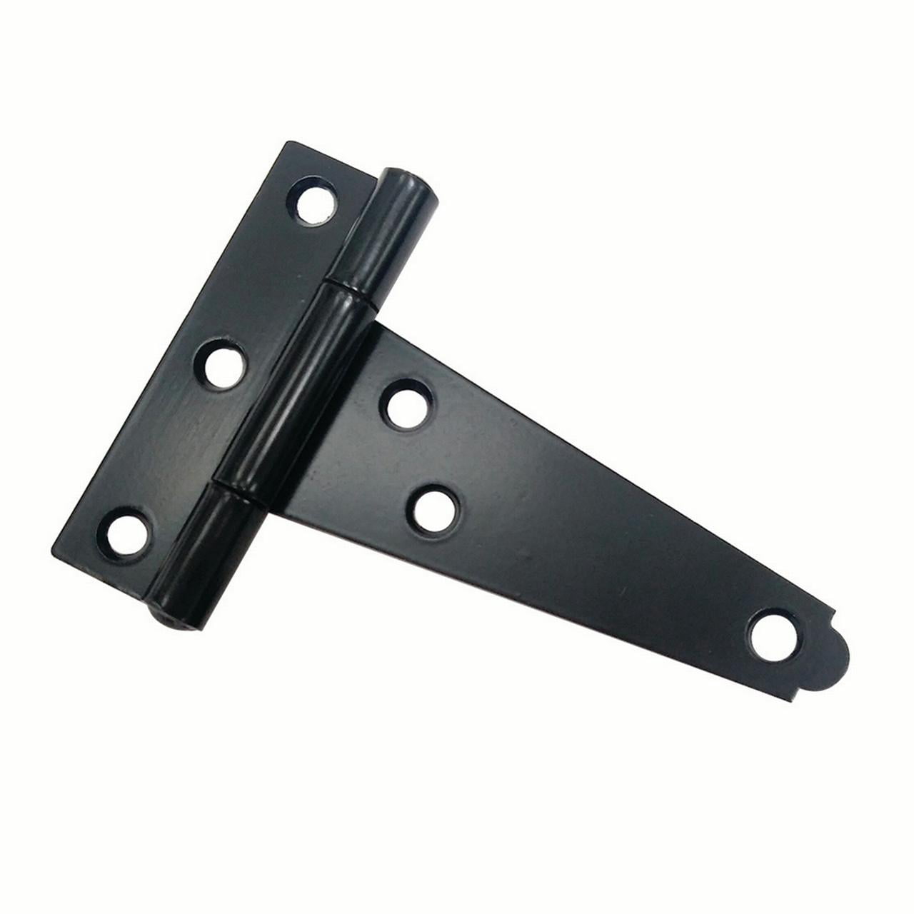 Prime-Line Tee Hinge, 3-in. Long Leaf, Steel Construction, Black Painted Finish (2-pack)