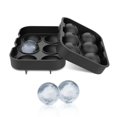 thumbnail image 1 of Bandeja para cubitos de hielo de 6 rejillas, de silicona, fácil de liberar, cuadrada y redonda, con tapa, molde para hacer cubitos de hielo para congelador, 1 of 14