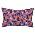 thumbnail image 1 of Wukai Halloween Black Cats Print Plush Throw Pillow Cover, Double-sided Pillow Protector without Pillow Core, with Hidden Zipper, Home Decorations-20"x30", 1 of 6