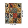 thumbnail image 4 of AuroraX Quilt Throw Blanket,Flannel Soft Couch Cat Throws,All Season Valentines Day Winter Bedroom Decor, 4 of 5