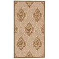 thumbnail image 2 of Safavieh Courtyard Jessie Damask Indoor/Outdoor Area Rug, Natural/Brown, 2'7" x 5', 2 of 9