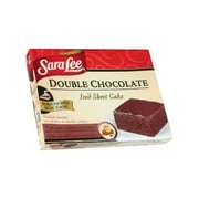 Sara Lee Double Chocolate Iced Sheet Cake 12x16 inch 74oz (PACK OF 4)