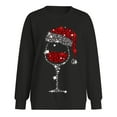 thumbnail image 3 of Women Round Neck Pullover Long Sleeve Glitter Glass Sweatshirt Polyester Autumn Winter Fashion, 3 of 6