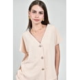 thumbnail image 4 of Conjunto asimetrico con botones Roman Fashion /Juvenil, 776 (Beige) beige G, 4 of 5