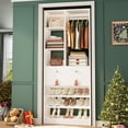 thumbnail image 6 of Homieasy 28-Inch Closet Organizer Tower – Free Standing Wardrobe Storage Unit with Drawers and Shelves, Closets System for Small Spaces,White, 6 of 10