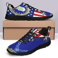 thumbnail image 4 of United States Air Force Veteran American Flag Shoes for Men Women Running Shoes Lightweight Walking Sneakers Mesh Athletic Sport Shoes Black Size 10, 4 of 5