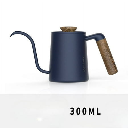 

Hand-brewed Coffee Pot Gooseneck Pot Coffee Dripper Coffeeware Teaware for Outdoor Camping Coffee Accessories-Option blue 300ml