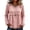 21# Pink, variant on Linen Blouses for Women Summer Cute Fringe Long Sleeve Modest Tunic Tops Casual Y2k Baggy Crew Neck Plain T Shirts Yellow XL