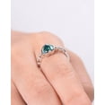 thumbnail image 5 of Alexandrite Heart cut gemstone Proposal Gift ring 925 sterling silver Engagement ring, 5 of 5